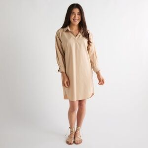 Caryn Lawn Preppy Star Dress Khaki